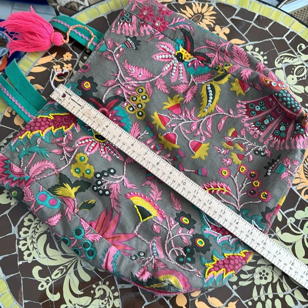 CHARMING CHARLIE BOHEMIAN BEADED TOTE - Image 10