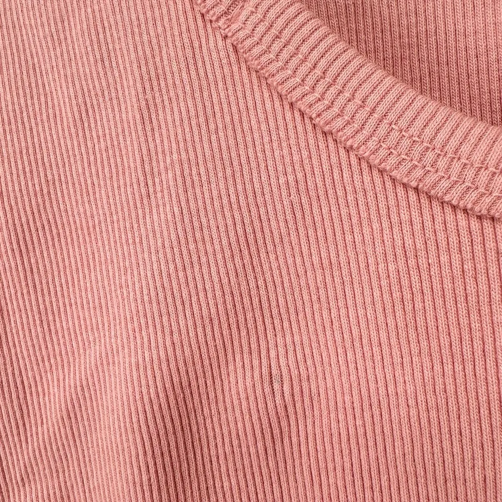 Free People We The Free Unapologetic Long Sleeve size Small Low Back Rose Blush - Image 9