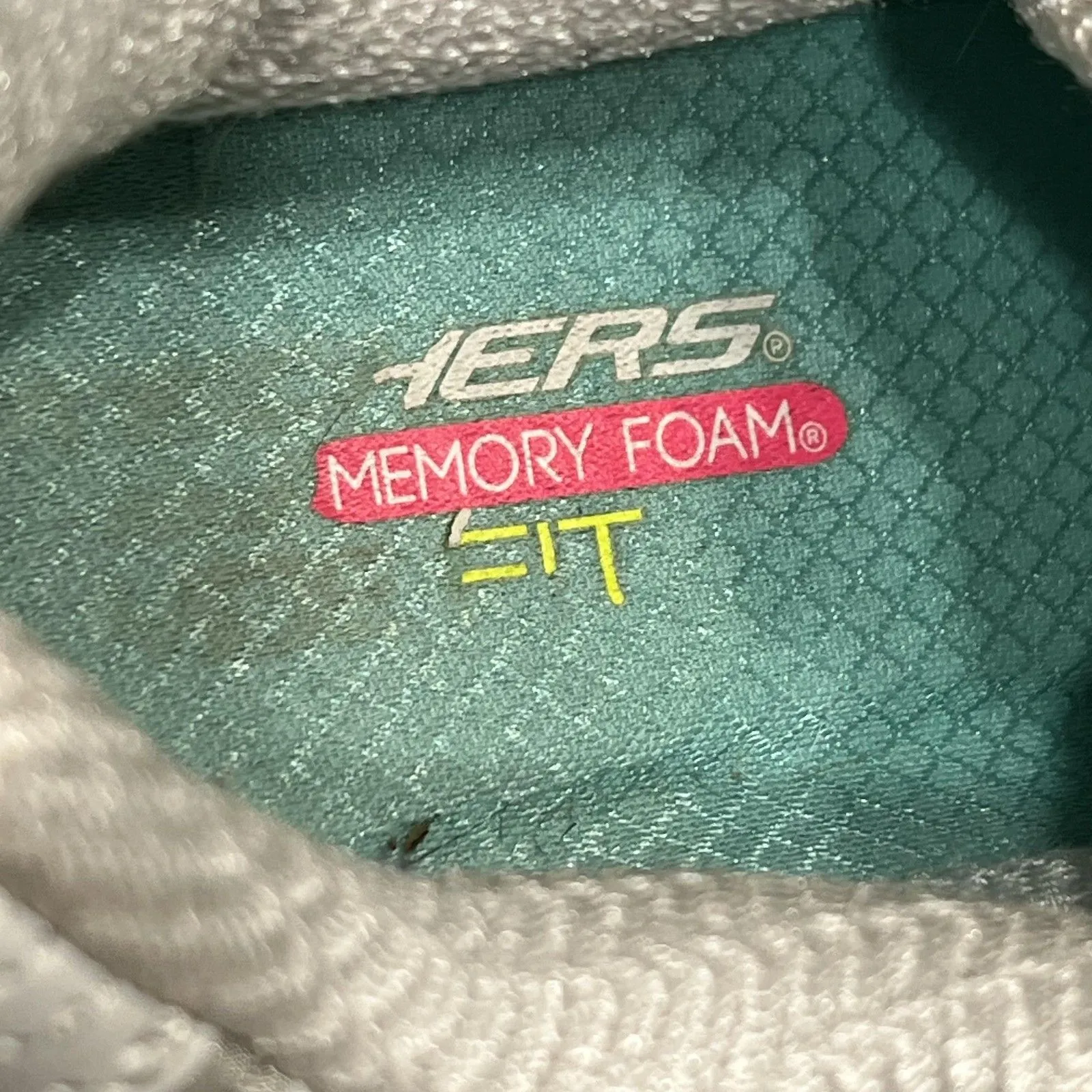 Skechers D'Lites Shoes Sneakers Womens Size 10 W White Leather Memory Foam - Image 7