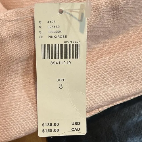 Anthropologie pilcro The Kit Denim Romper Jumpsuit‎ Pink Short Sleeve Utility 8 - Image 13