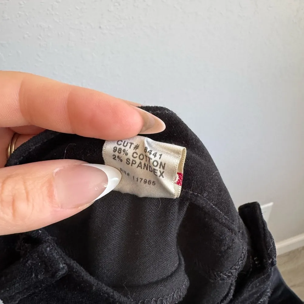 J Brand Black Velvet Skinny Jegging Jeans Womens 29 Stretch Classic Basic Velour - Image 6