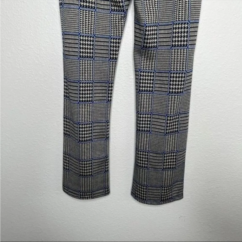 Urban outfitters academia plaid houndstooth flare leg pants size Small - Image 7
