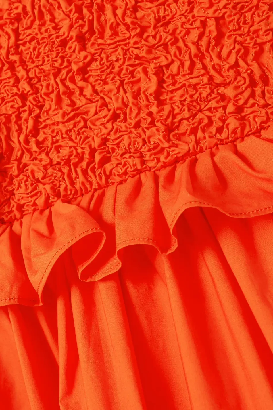 Camden Ruffled smocked Cotton-blend Poplin Midi Dress Size US2/ Uk6 - Image 3