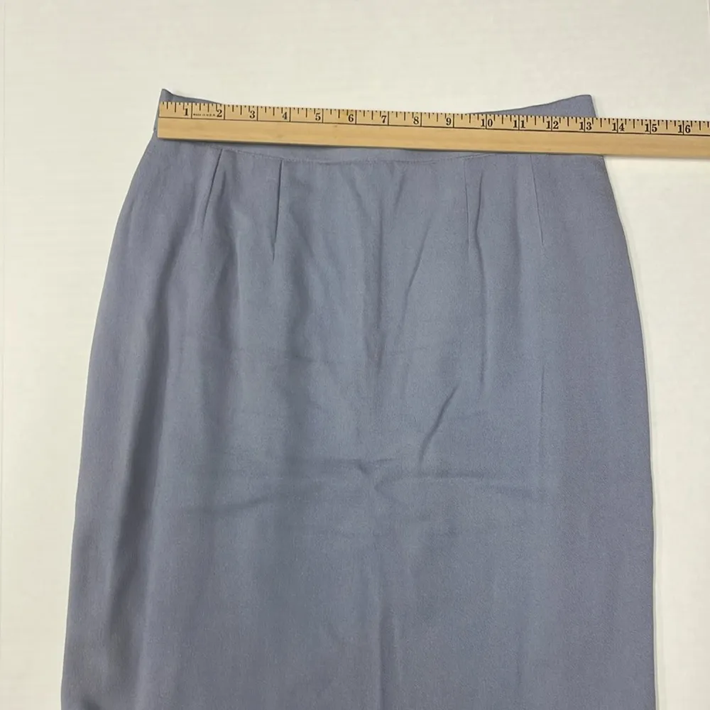 Chloe Periwinkle Blue Pencil Skirt Womens Size 6-8 Frances Business Quiet Luxury - Image 3
