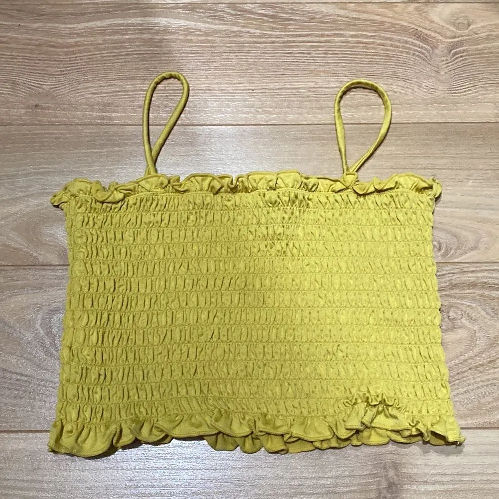 forever 21 yellow crop top size small - Image 4