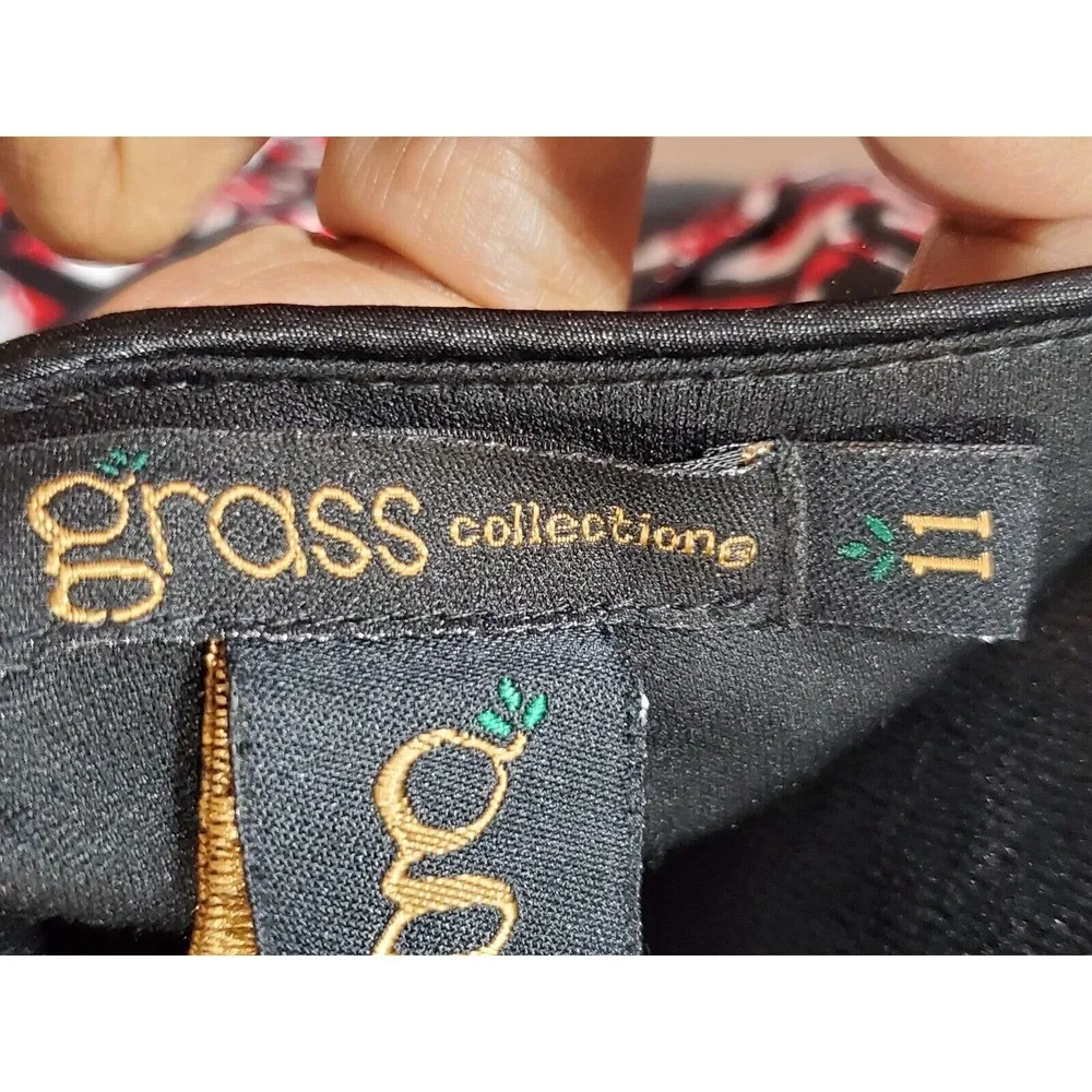 Grass Collection Women's Multicolor Cotton Sweetheart Neck Knee Length Dress 11 - Image 9