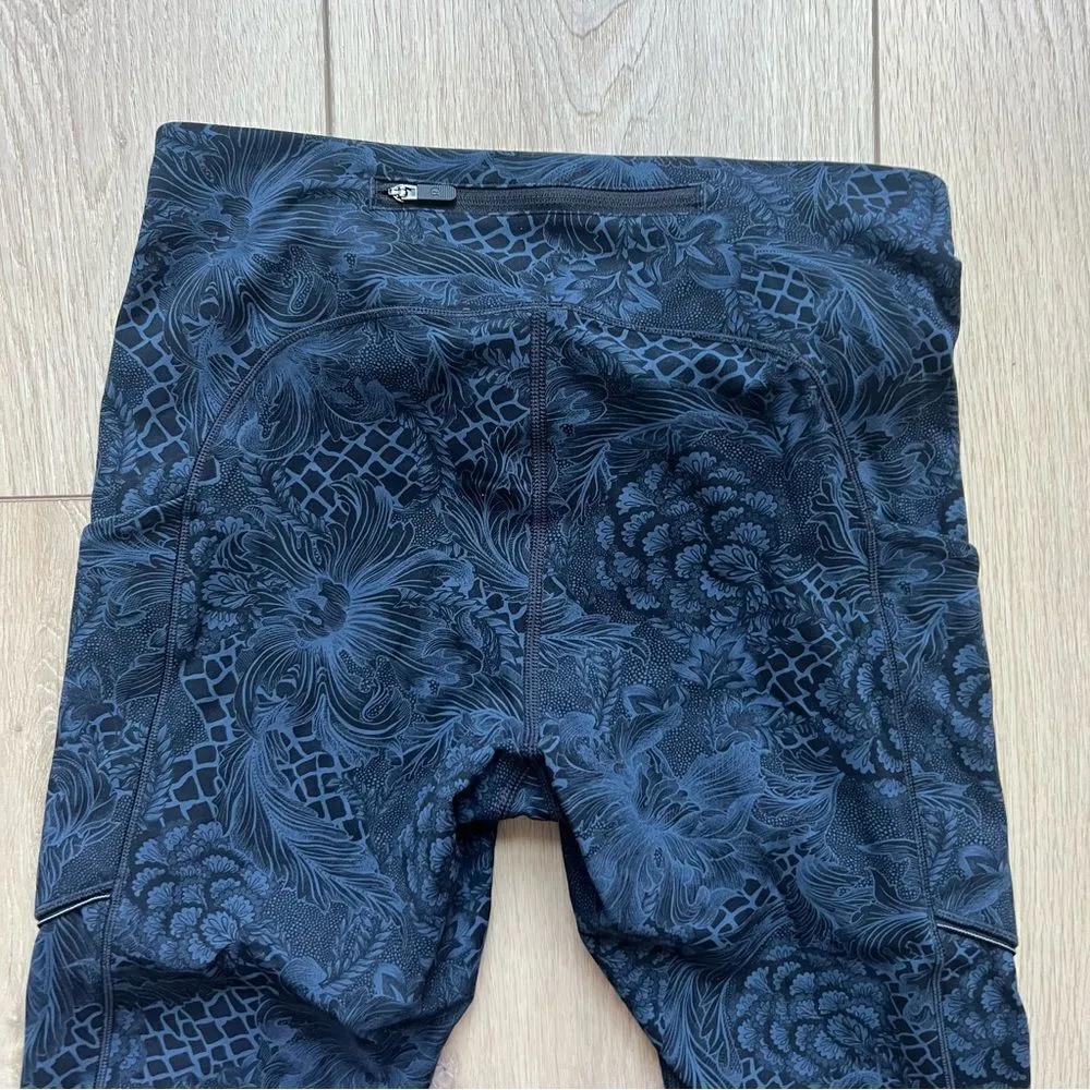 Lululemon Speed Up Tight Full-On Luxtreme 28" Nouveau Mach Blue Black Size 6 - Image 15