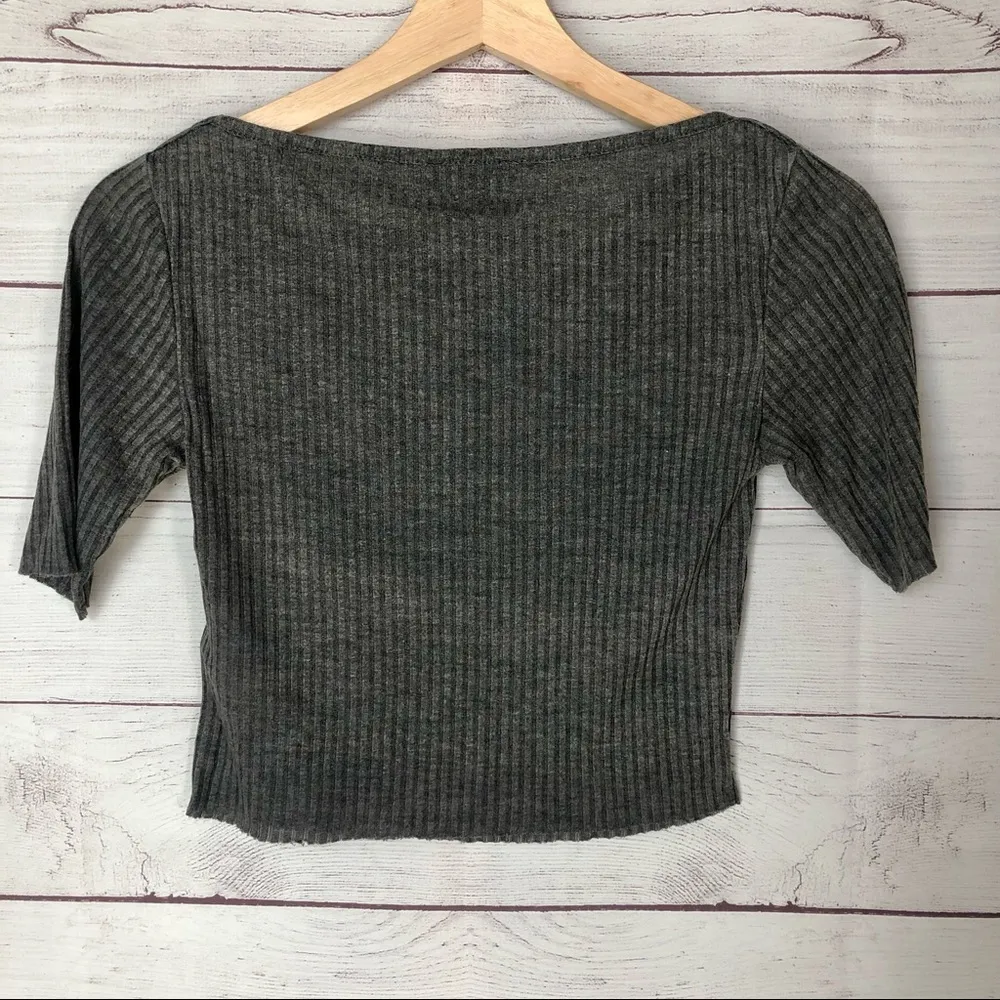 NEW Topshop Slash Crop Tee 4 - Image 5