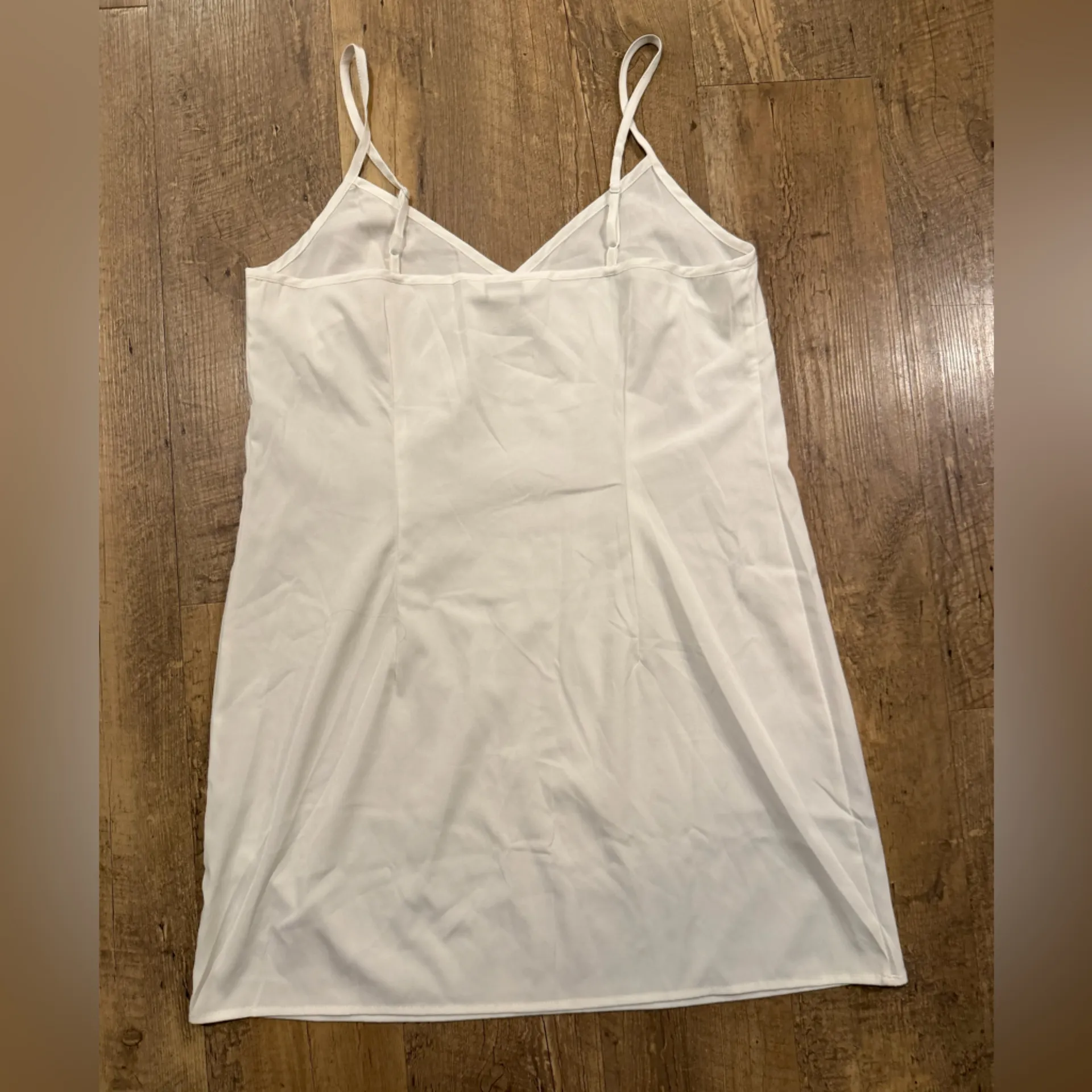 Club Monaco White Chemise Slip Dress 4 - Image 3