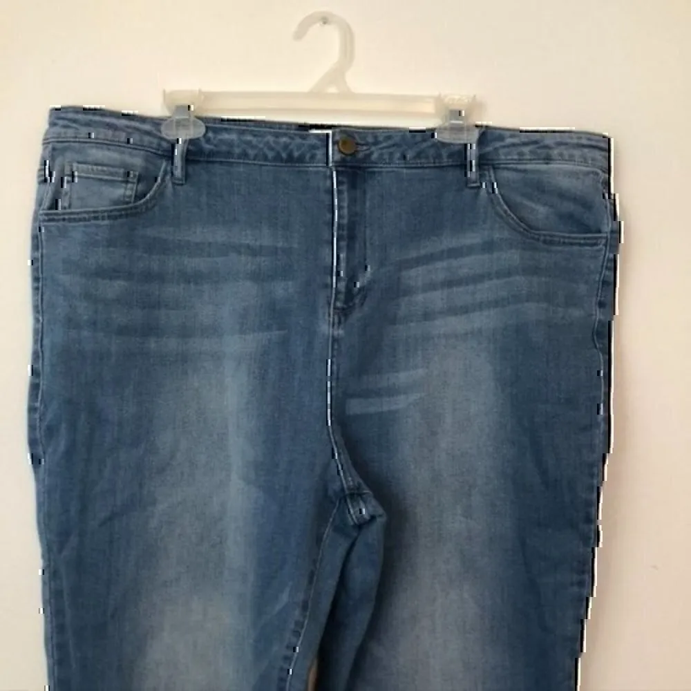 LOGO LORI GOLDSTEIN Plus Size Blue Light / Medium Wash Skinny Jean 22W / W40 40" - Image 5