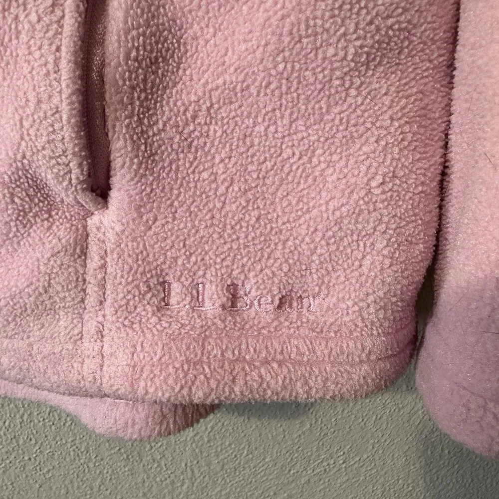 VTG LL Bean Sweatshirt Womens 3X Pink Fleece Full Zip Pockets Soft Cozy PolarTec Size undefined - Image 3