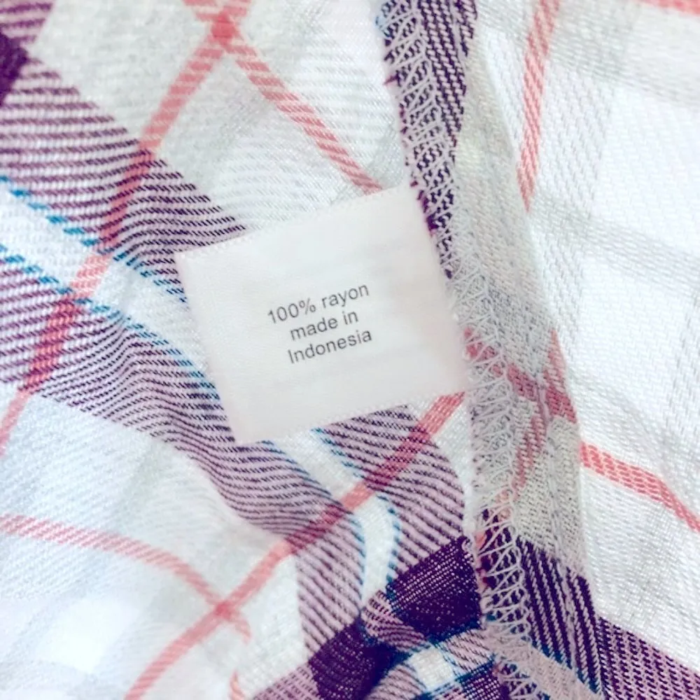 Lane Bryant Plaid Shark-Bite Top Plus Size 18/20 NWT - Image 6