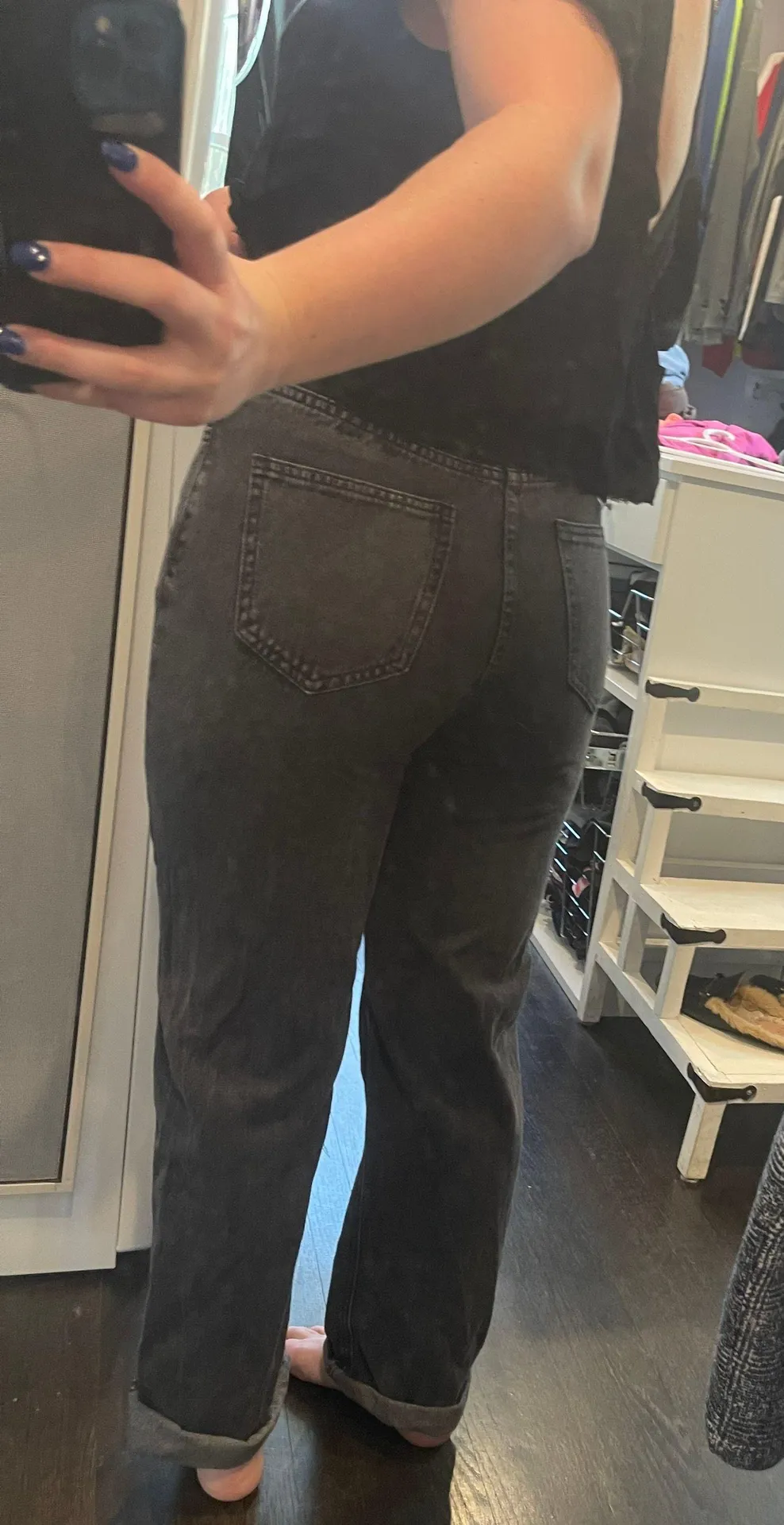 Addison Mom Jeans Black  - Image 3