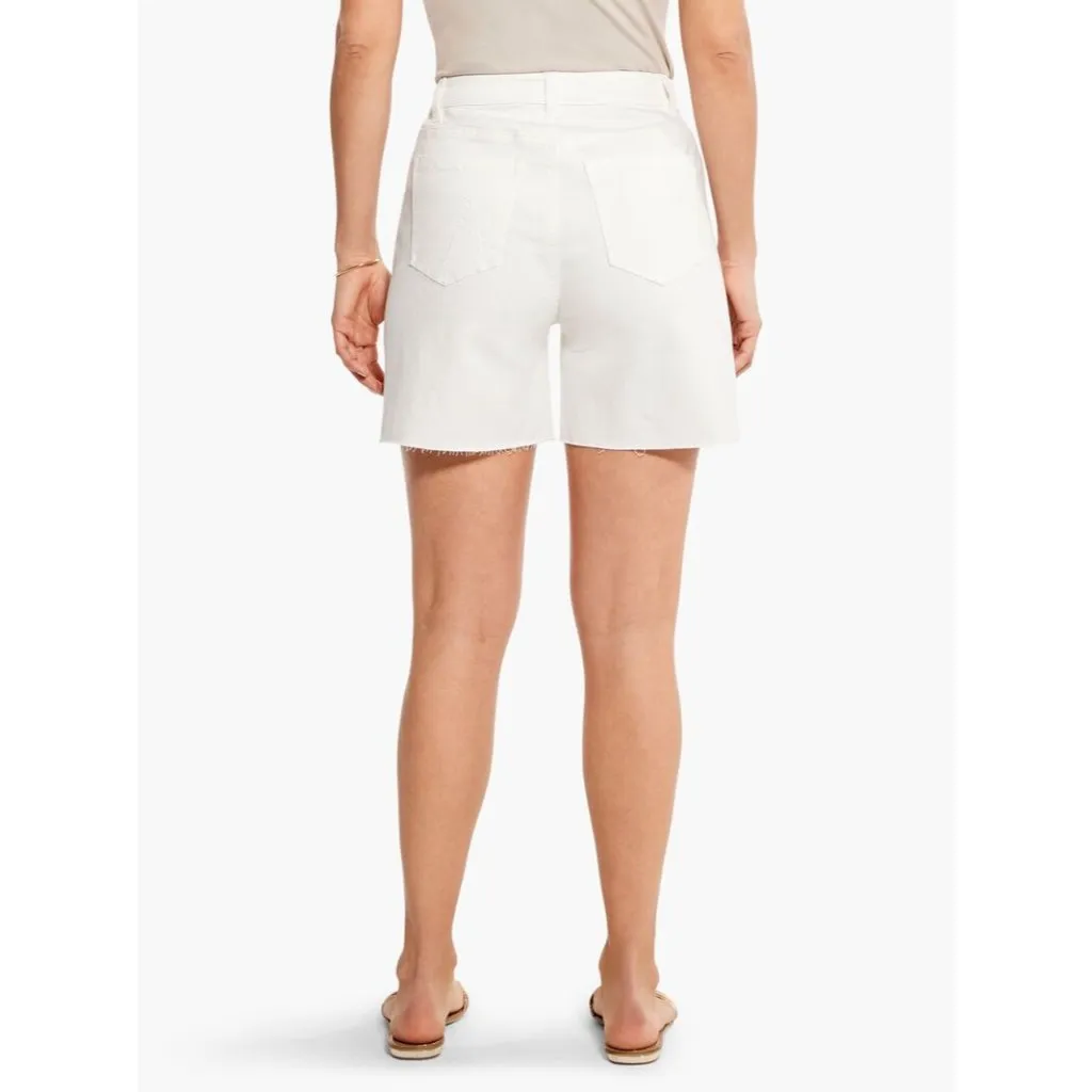 NWT Nic + Zoe Denim Mid Rise 5" Jean Short Size‎ 34 Paper White Relaxed Fit - Image 2