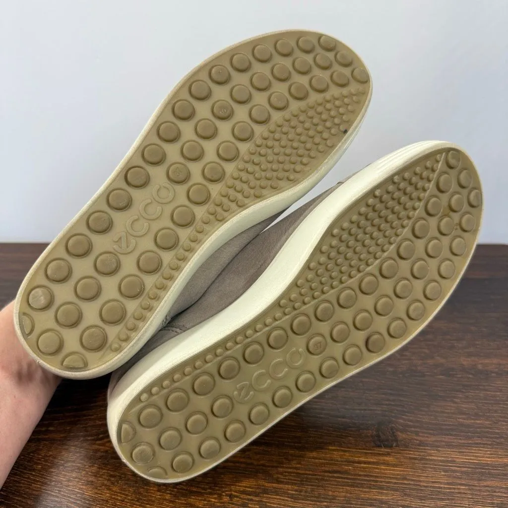 Ecco Women’s Soft 7 tan leather sneaker comfort shoe size 6 - Image 8