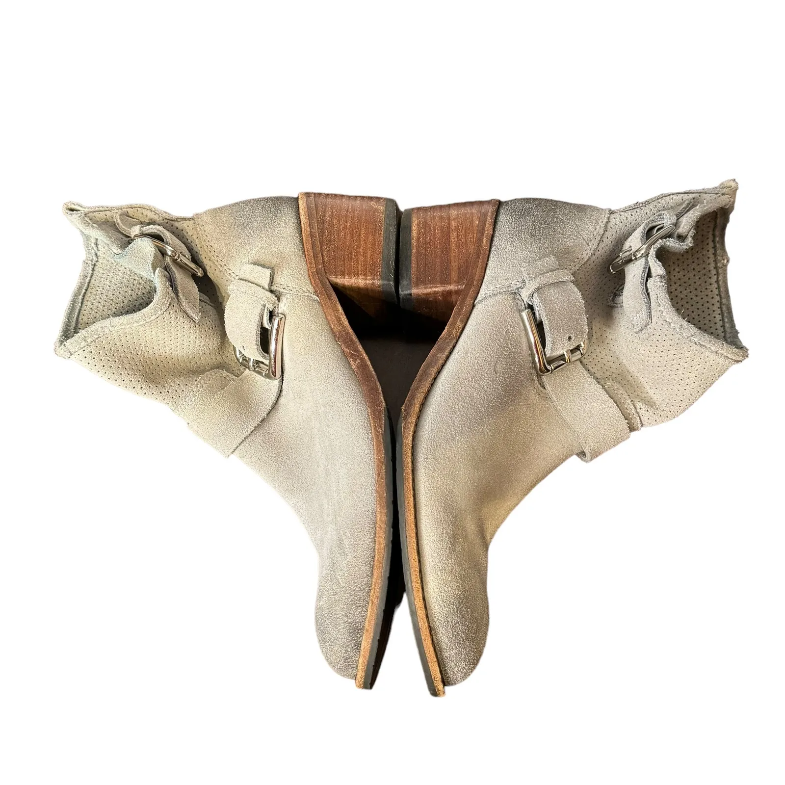 Donald J Pliner Women's Boots Ankle‎ Suede Adjustable Buckle Strap Pull On 6.5 - Image 4