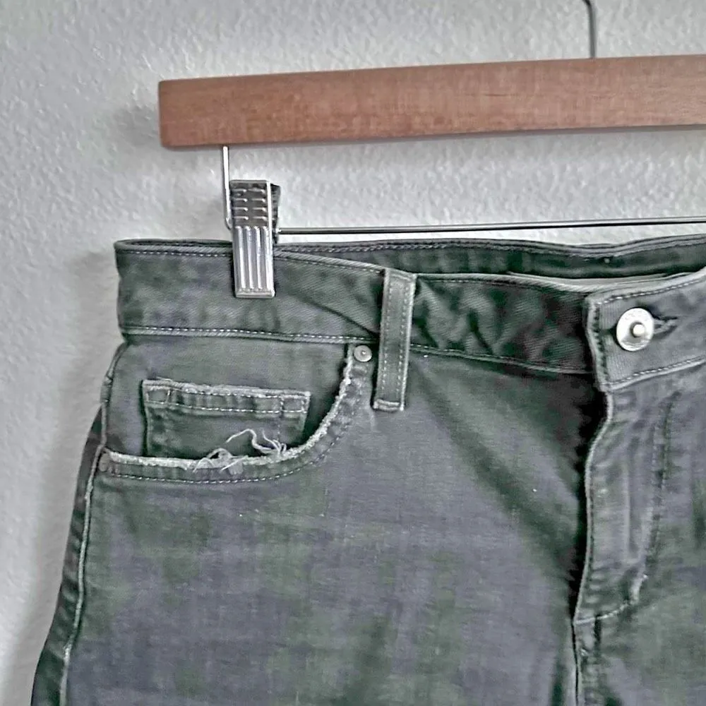 JOE'S JEANS | Black Denim Raw Hem Jean Shorts Short Cutoff | Size 29 - Image 4