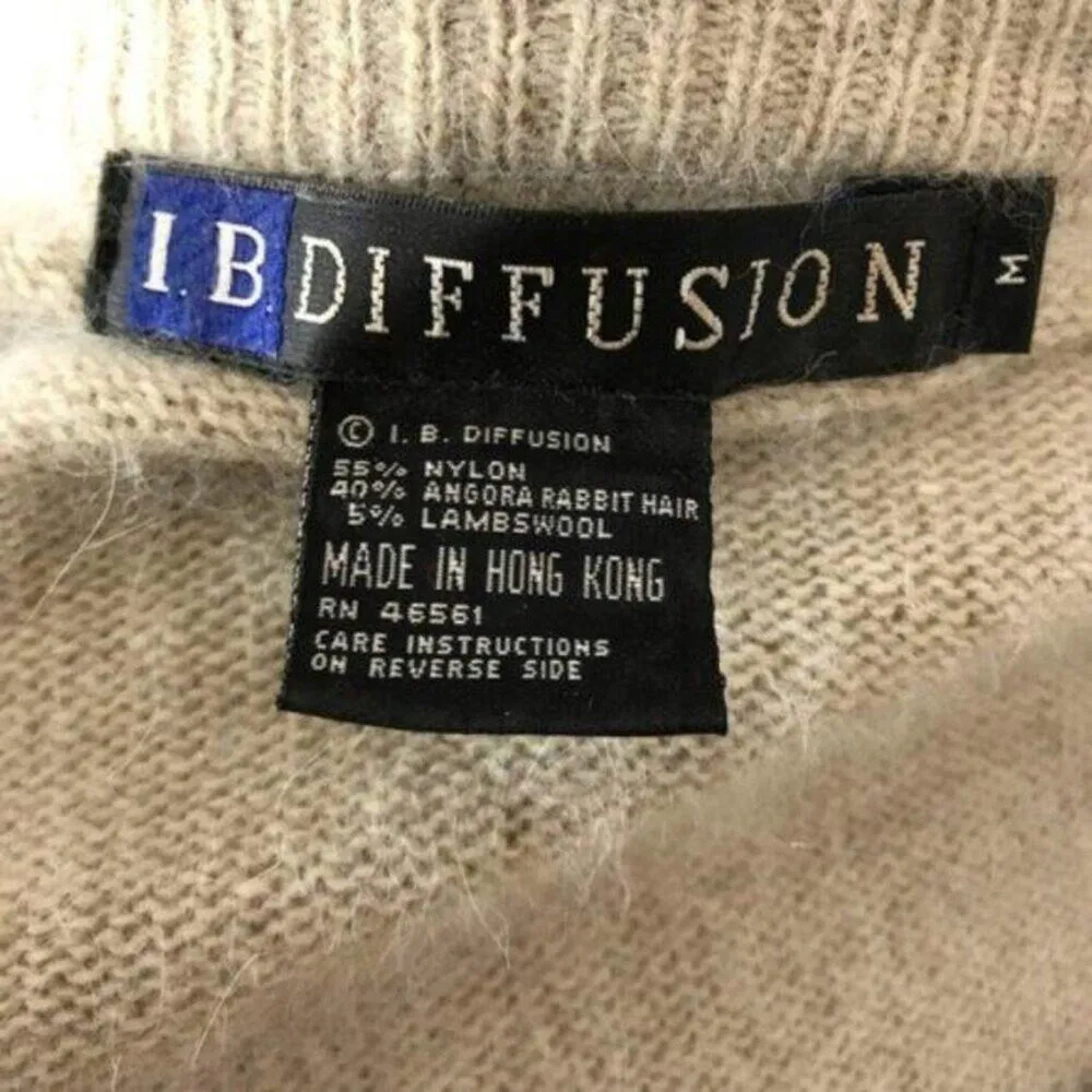 Vintage I B Diffusion Vintage Beaded & Embroidered Sweater Womens Medium - Image 7