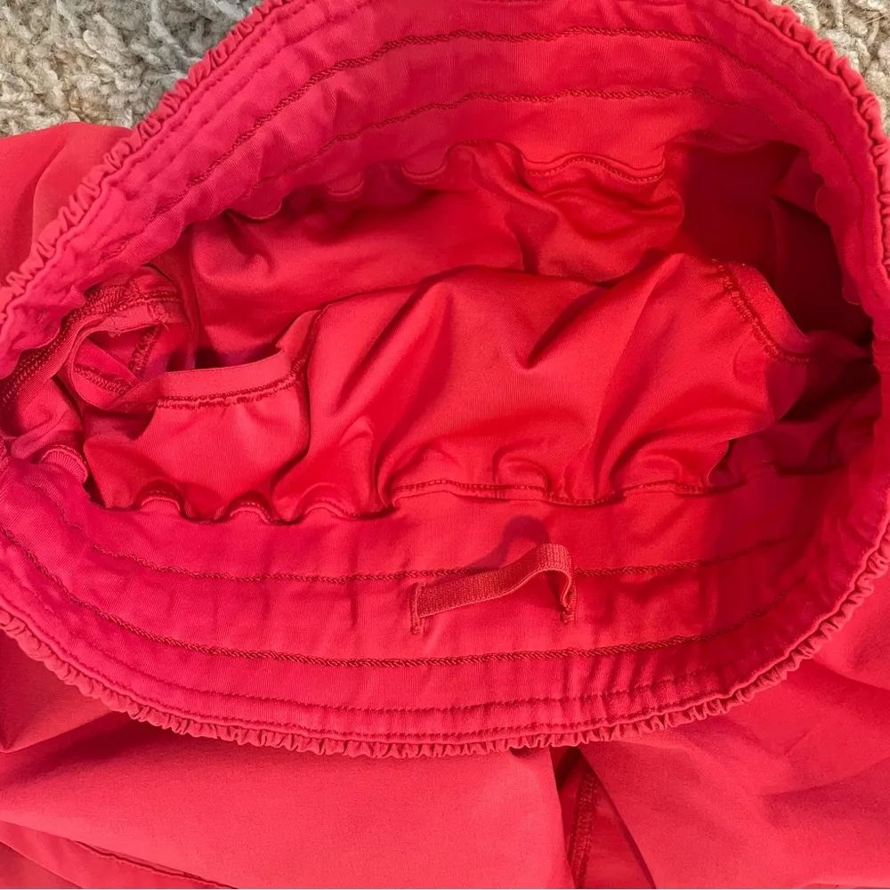 Lululemon Track That Mid-Rise Lined Short 5" Love Red 2 - Image 9