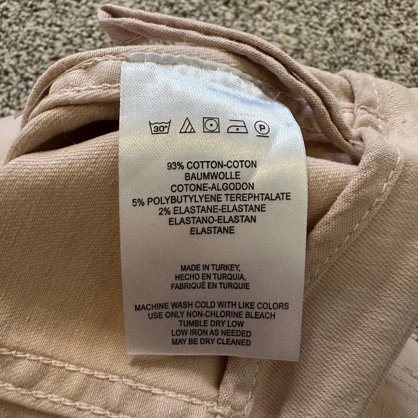 Free People beige cream Modern Femme denim mini skirt size 6 - Image 5