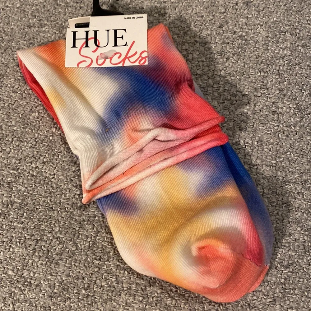 HUE Printed Tie Dye Socks #66 / Any 3 Pair $15.00 - Image 2