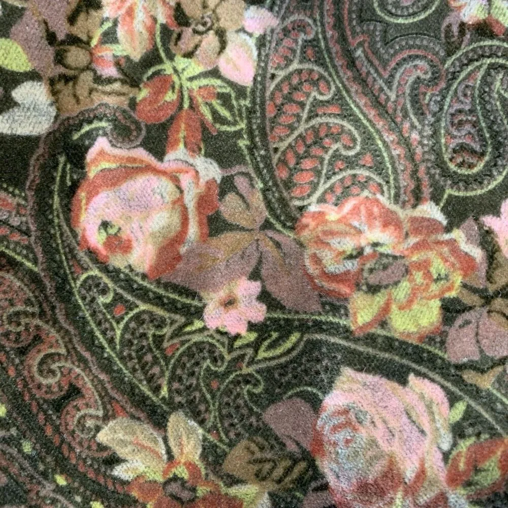 Vintage Brown Dark Floral Paisley Tailored Blazer Jacket Size 10 Made in USA Brown - Image 9