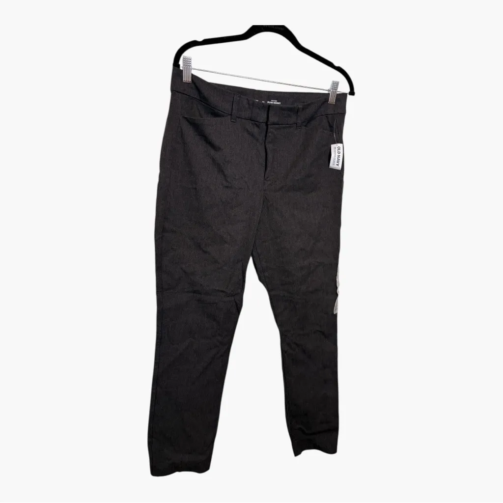 Old Navy Gray High-Rise Pixie Skinny Ankle Pants Office Workwear Size 12 - Image 2