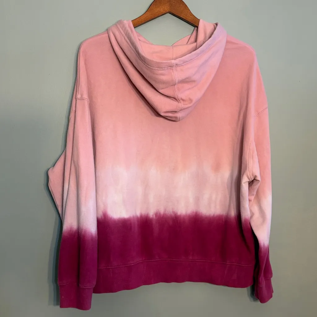 Wildfox Size XL Pink Ombre Pullover Hoodie - Image 5