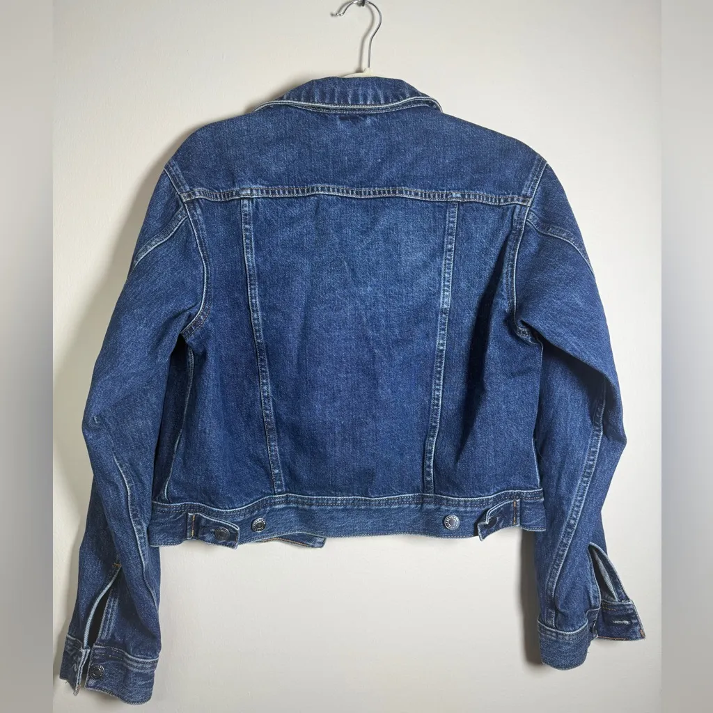 Everlane - The Shrunken Denim Jacket Sz L - Image 9