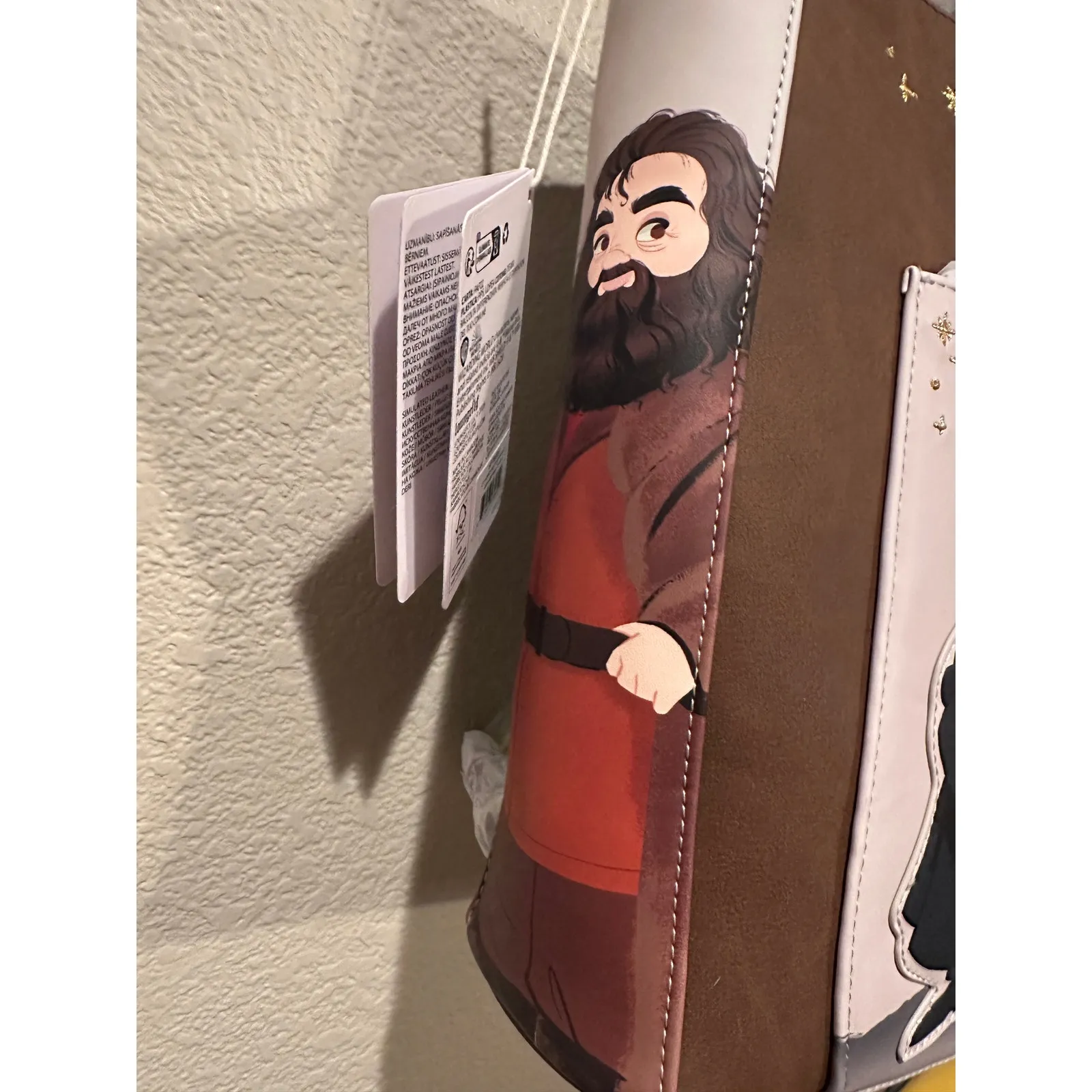 NWT Harry Potter Hogwarts Convertible Backpack and Tote Crossbody Bag Brown - Image 3