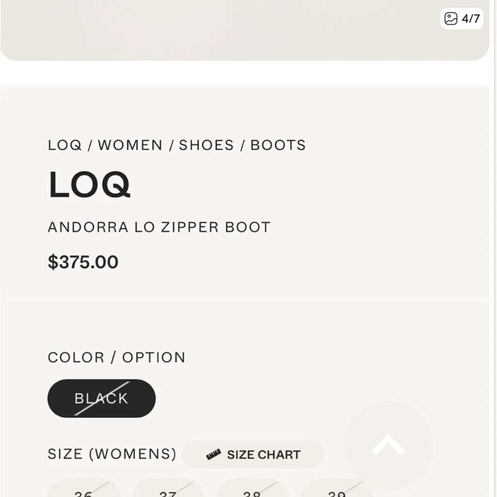 LOQ Andorra Lo Zipper‎ Booties Black Suede 37 Size 6 - Image 12