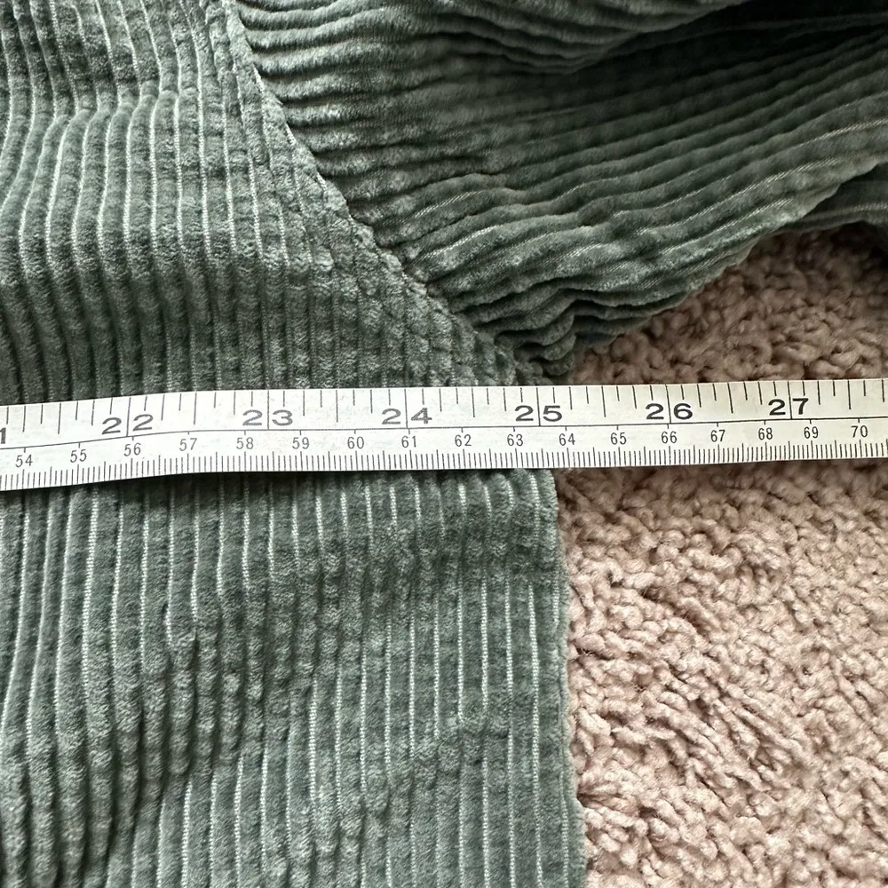 J. Jill Green Wide Wale 100% Cotton Corduroy Shaket Blazer Size XL - Image 7