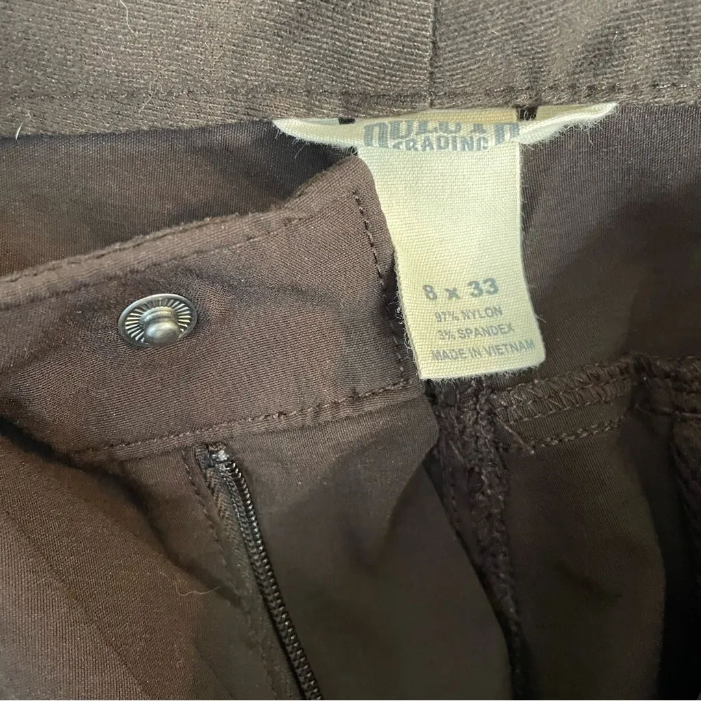 Duluth Trading Co Women's Dark Brown Cargo Pants Size 8 x 33 gorpcore utility - Image 2