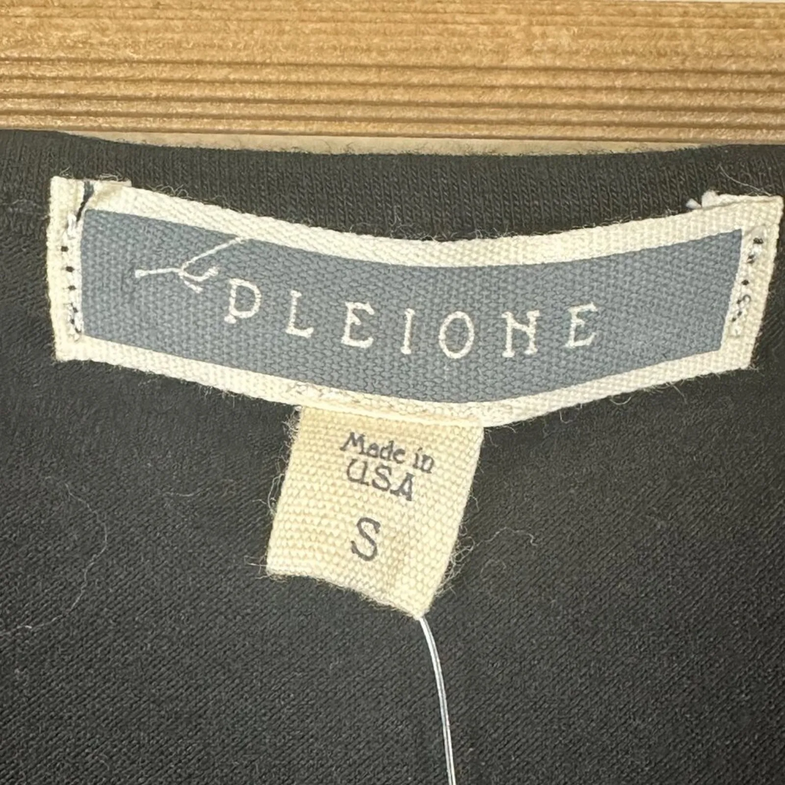 NWT Pleione Top Womens S Black Sheer Sleeve Studded Minimalist Whimsigoth - Image 4