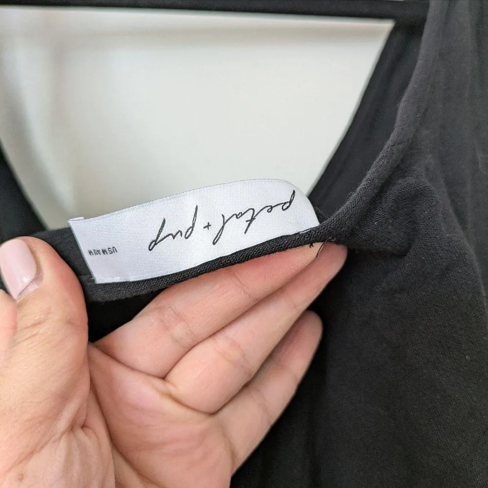 Petal And Pup Ayla Linen Jumpsuit Womens Sz M Black - Image 5