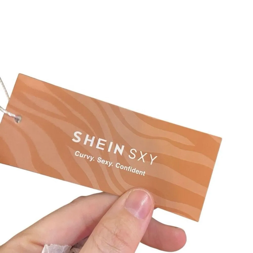 NWT Shein curve size 3XL long sleeve cow neck ribbed bodysuit with Jewels - Image 5