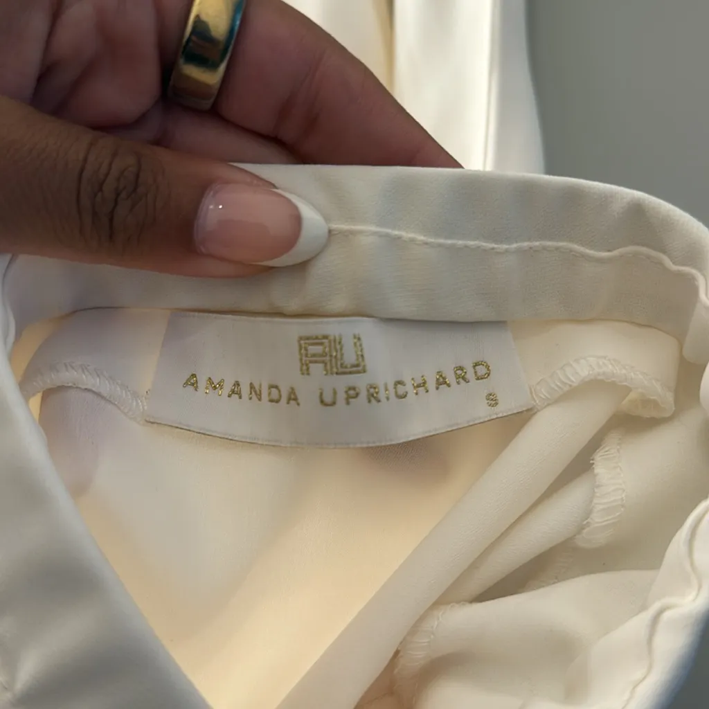 Amanda Uprichard White Halter Tank Top - Image 7