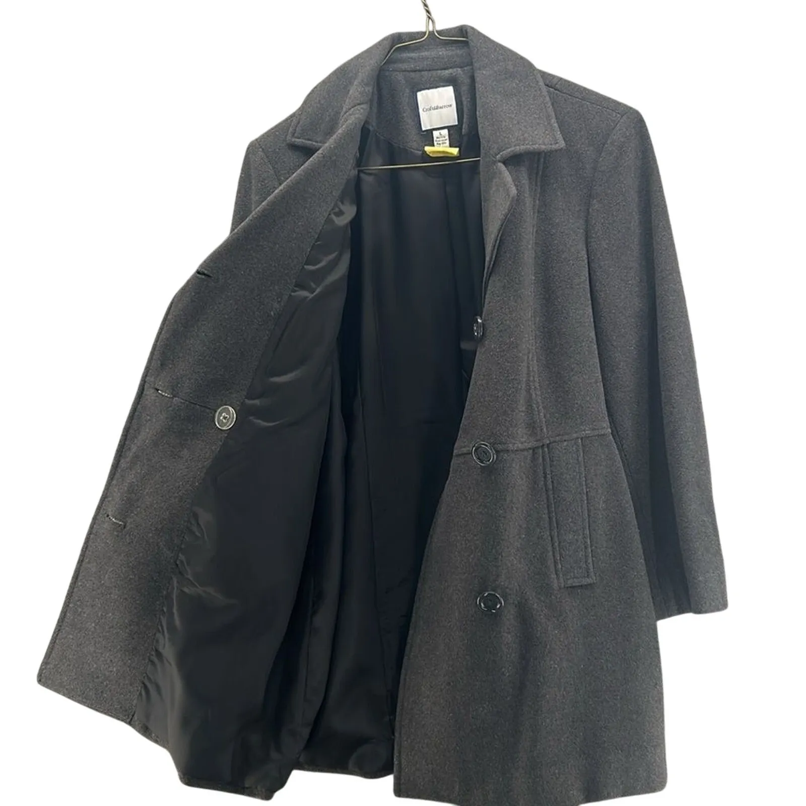 Croft & Barrow Peacoat Large Gray‎ - Image 2