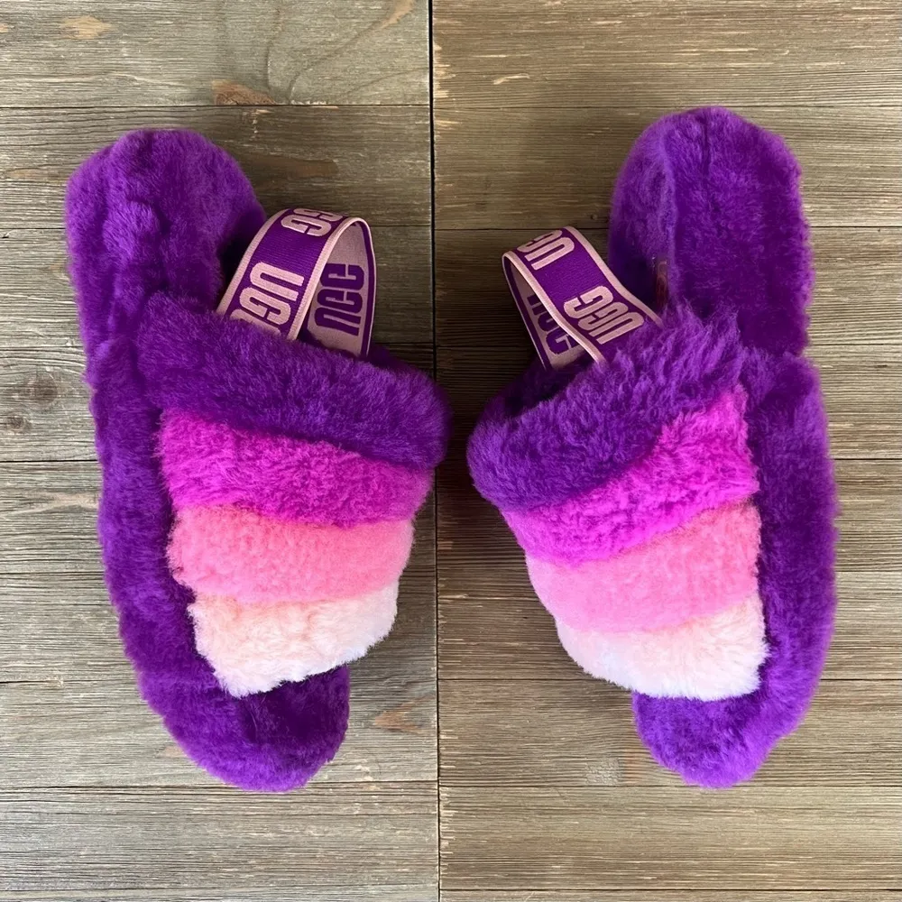 UGG  Fluff Yeah Striped Slides - Image 4