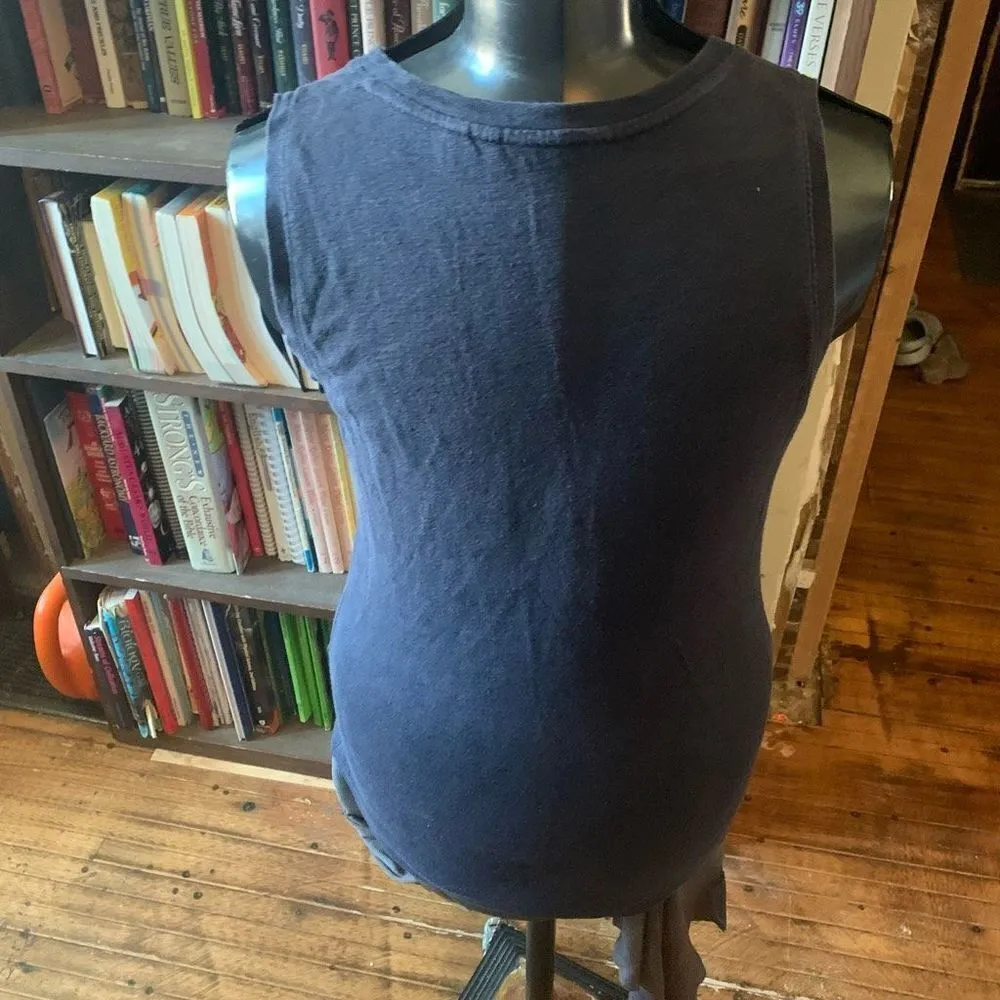 Athleta navy blue twist hem sleeveless athletic tank - Image 2