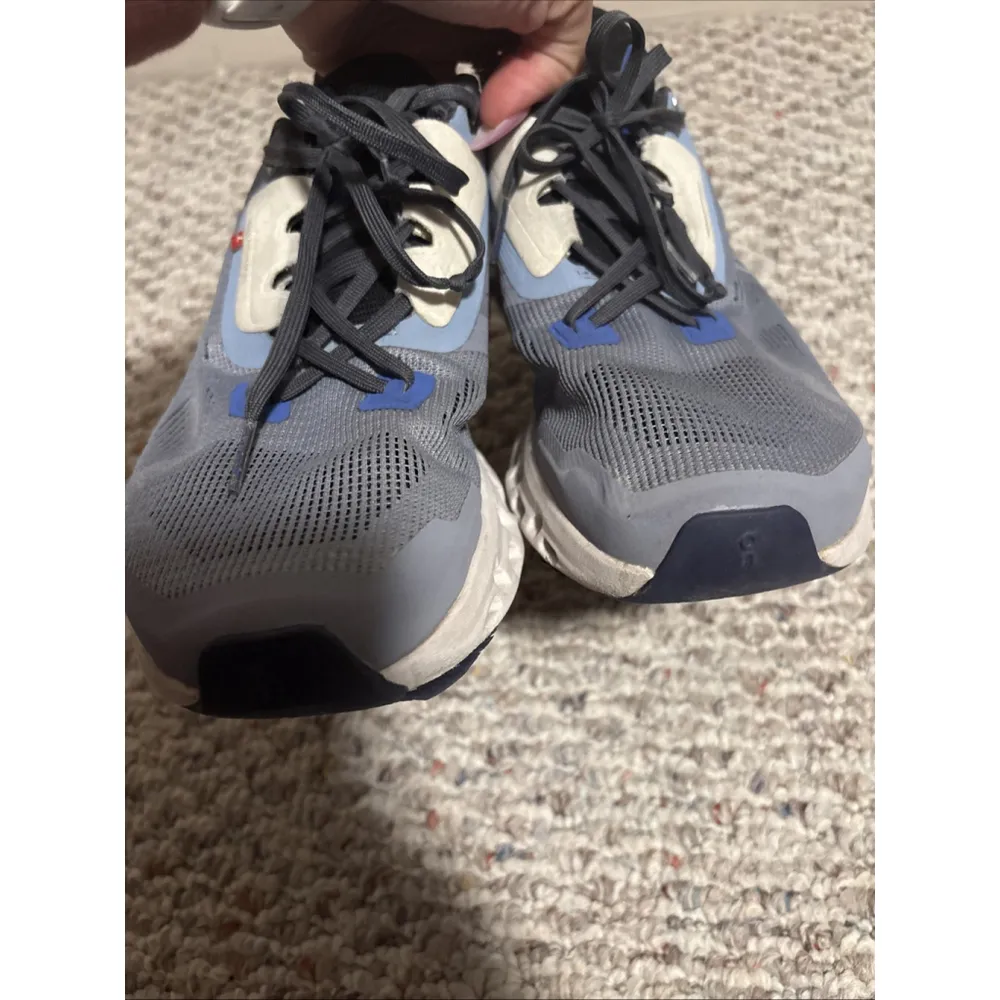 On Cloud Running Cloudstratus Helion Maximum Cushion Shoes Blue Gray - Image 5