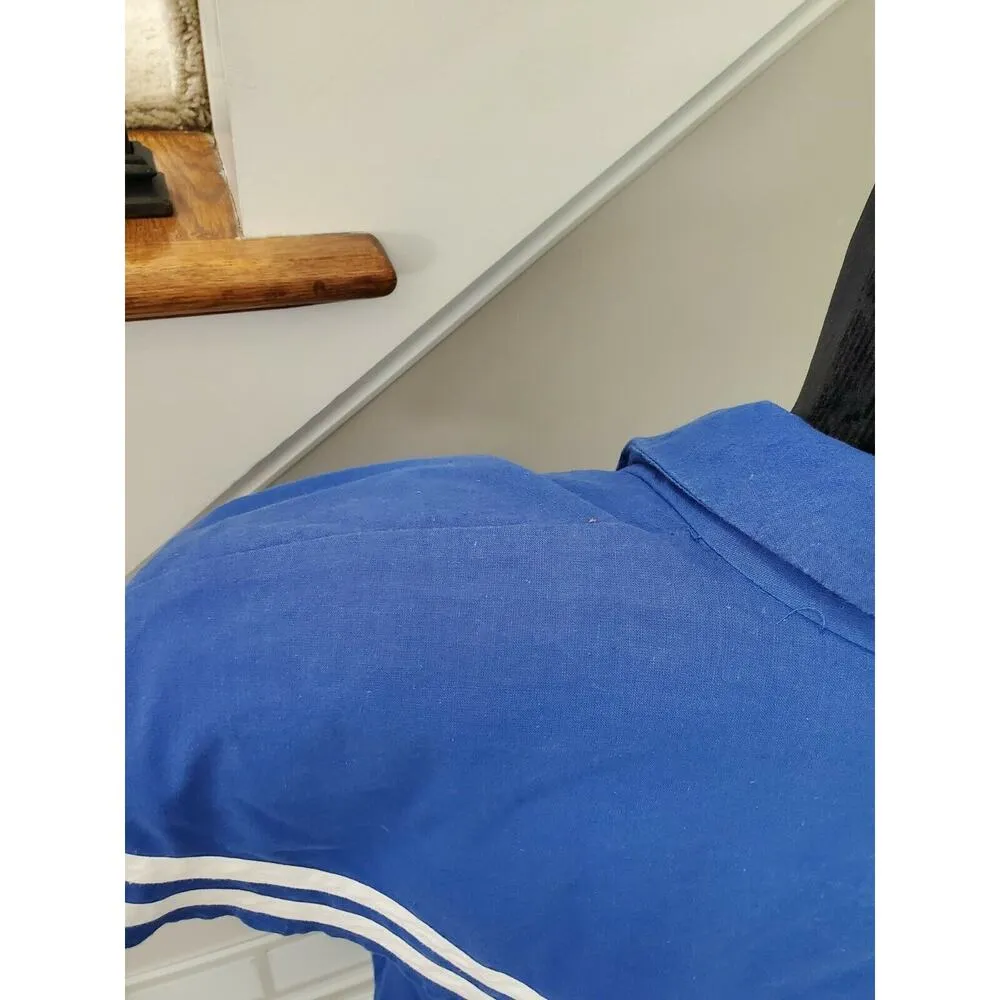 Vintage Victoria Stephens Blue 100%Cotton Short Sleeve Knee Length Dress Large - Image 12