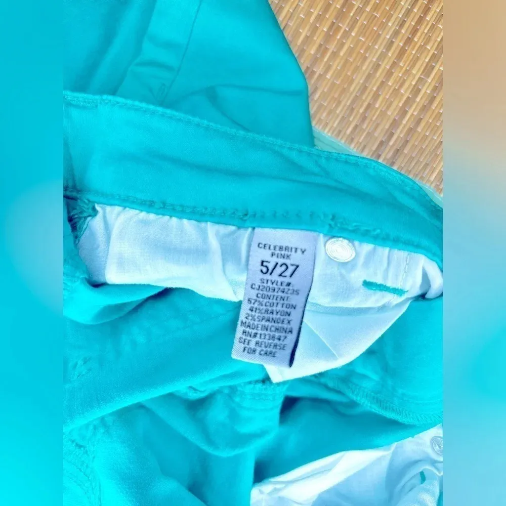 Women’s Celebrity Pink Teal Jeans - Image 2