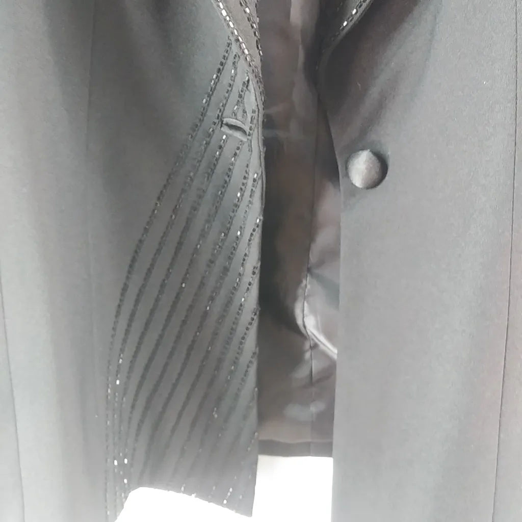 St. Anthony Evening 12 Black Beaded Jacket Funeral - Image 3