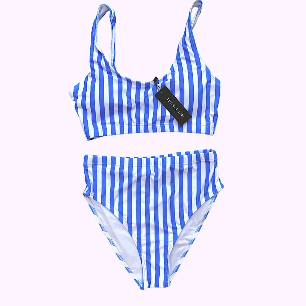 Tempt Me NWT  Scoop‎ Neck Bikini – High Waisted Two Piece, XS - Image 4