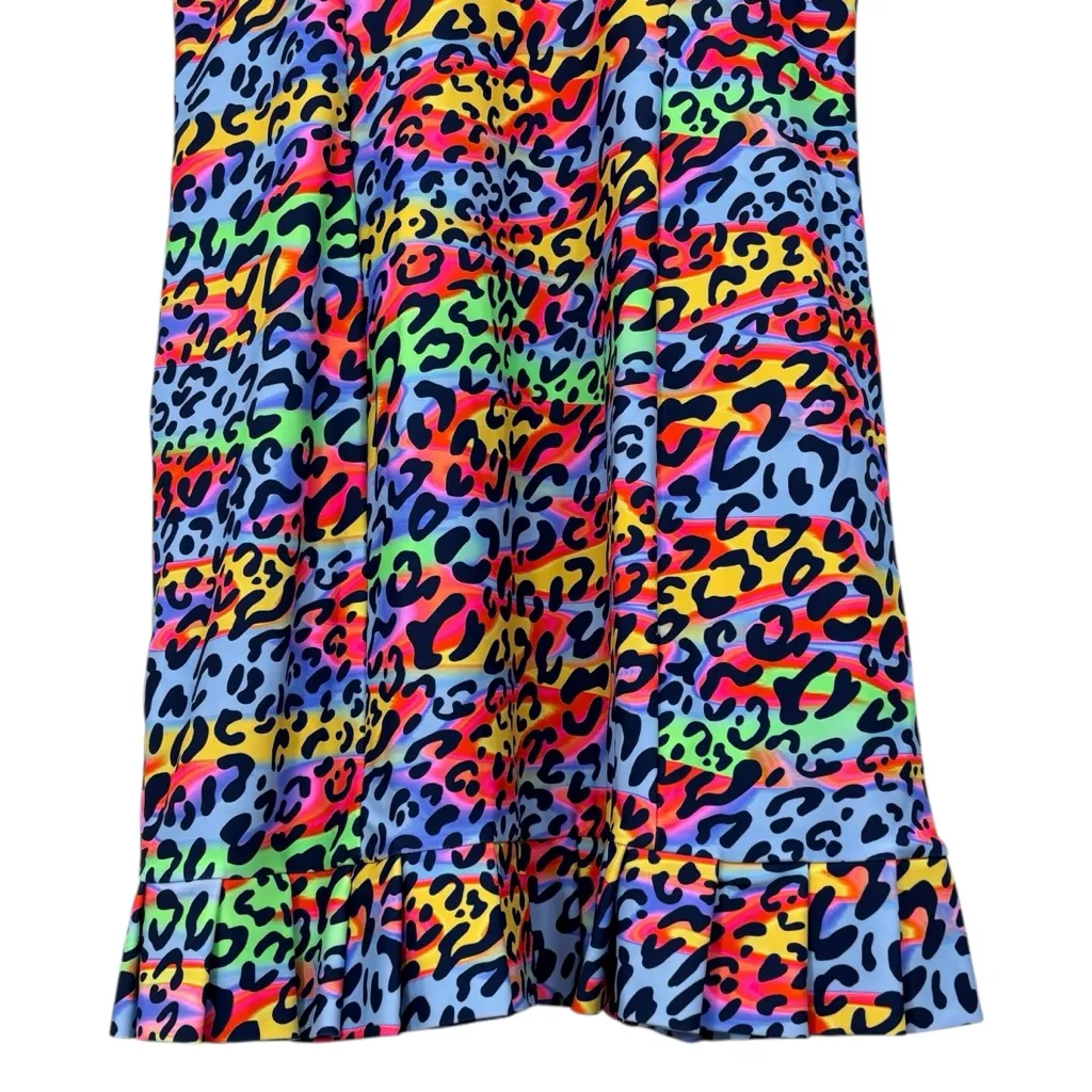 Tzu Tzu Party Cat Shiloh Dress Multicolor Ruffle Sleeveless Womens size Medium Multiple - Image 9