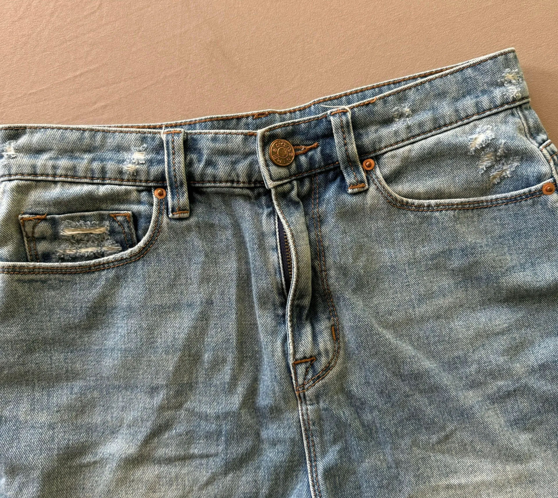 Denim Mini Skirt - Image 3