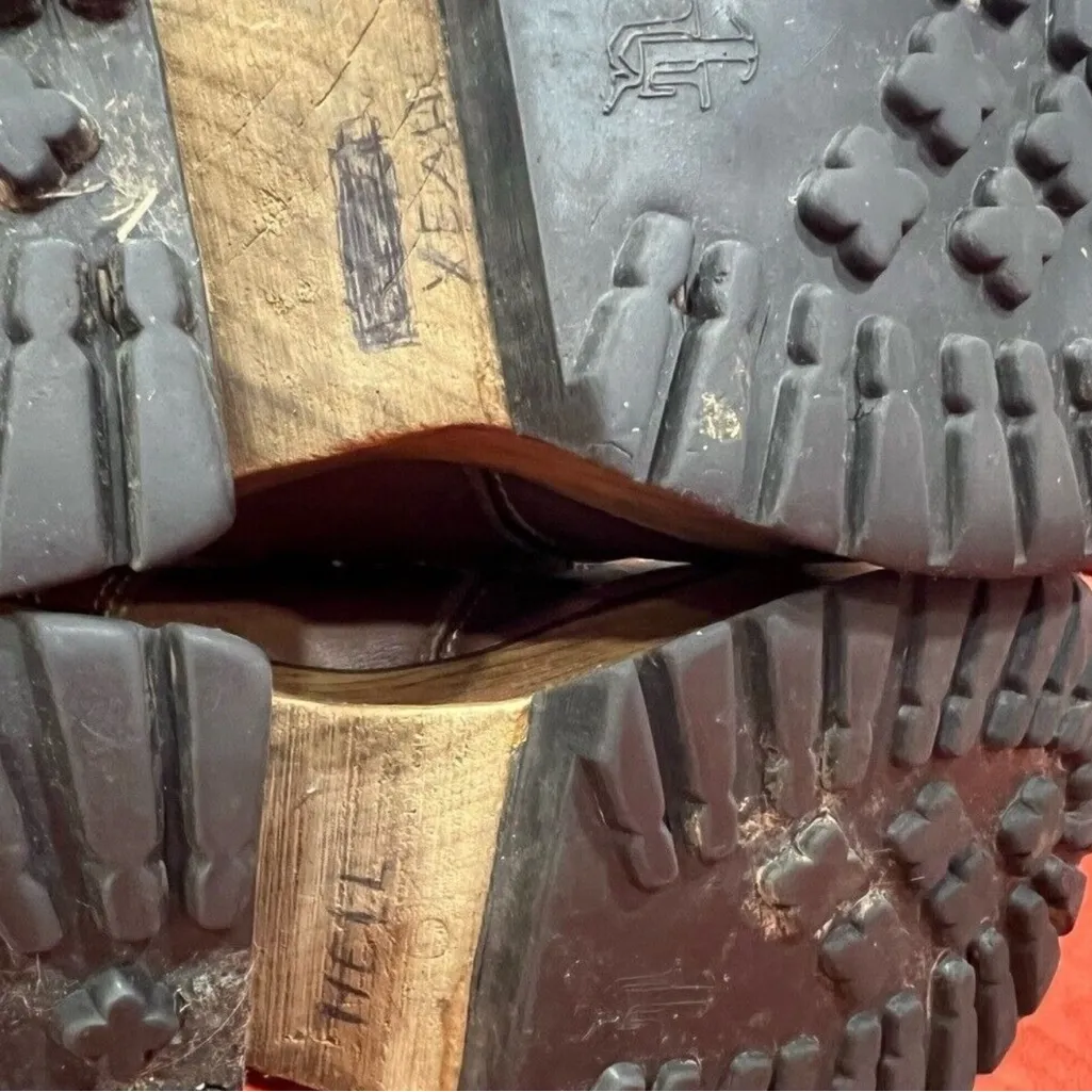 London Underground 90s Platform Shoes Vintage Brown Leather Grunge Y2K Sz 6 - Image 14