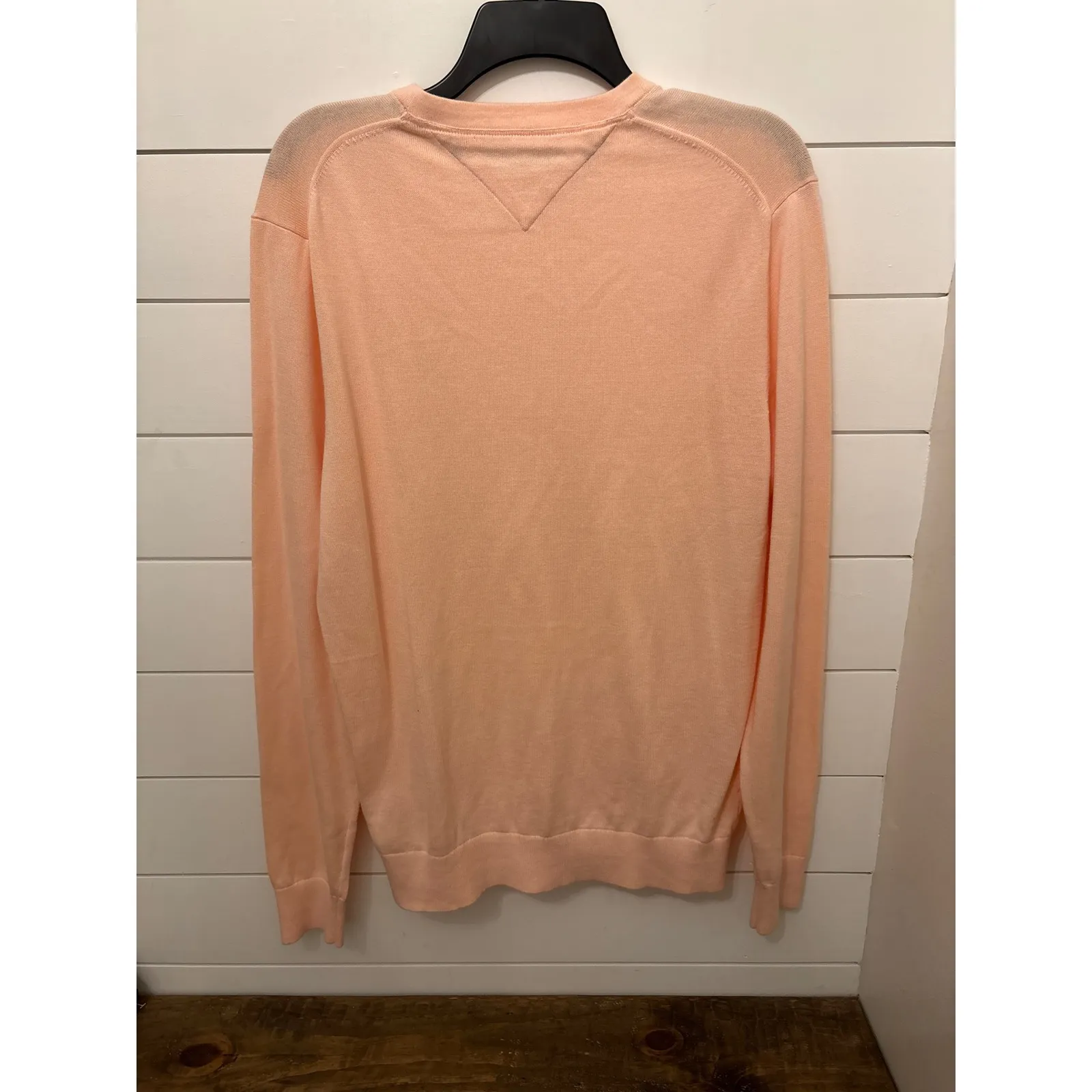 Tommy Hilfiger Women Light Pink  Sweater Long Sleeve Cotton L - Image 4