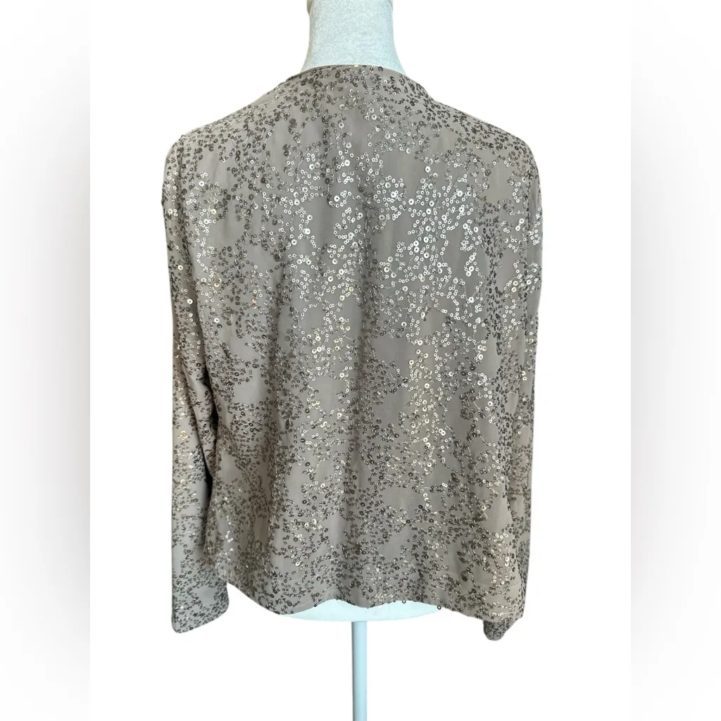 NWT NY&Co Sequin Blazer Tan - Image 5